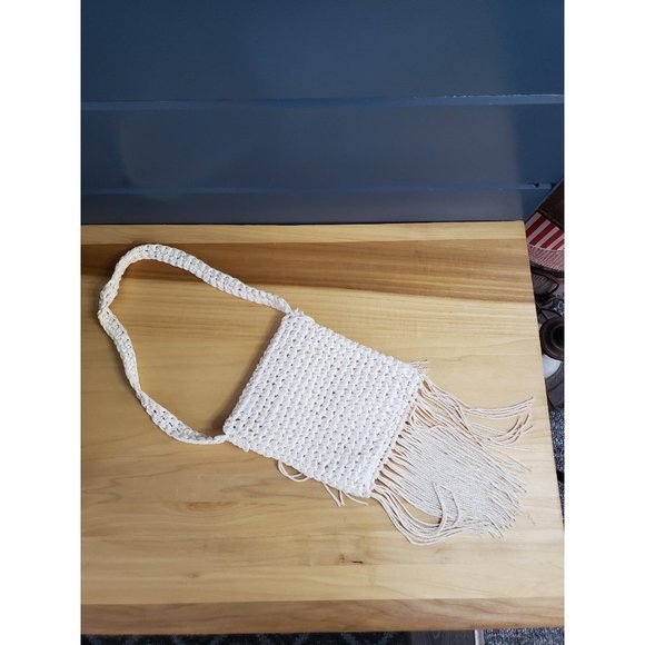 Vintage 70s‎ Fringe Crossbody Bag - Picture 2 of 4